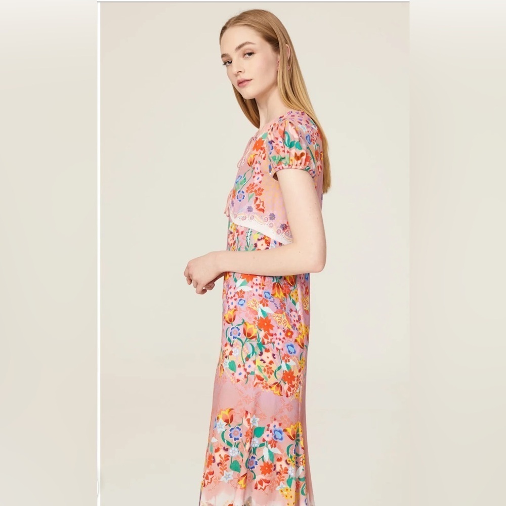 SALONI Sienna floral dress size 6. - Picture 4 of 12